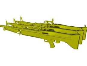 1/24 scale Saco Defense M-60 machineguns x 3 in Tan Fine Detail Plastic