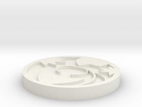 Coasters in White Natural Versatile Plastic