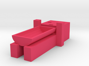 人偶造型肥皂盒 in Pink Processed Versatile Plastic