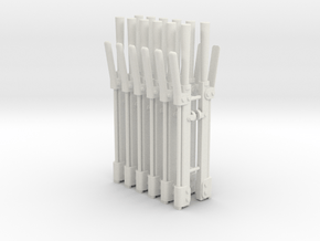 HSL01 Hornby sleeve levers  in White Natural Versatile Plastic