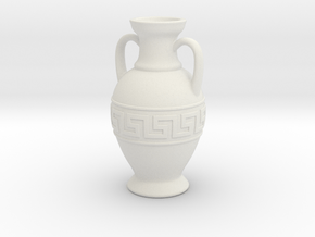 Ancient Greek Amphora - 6cm height in White Natural Versatile Plastic