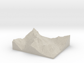Model of Denny Mountain in Natural Sandstone