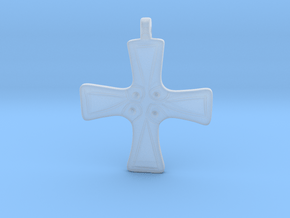 Cross pendant from Langley with Hardley in Tan Fine Detail Plastic