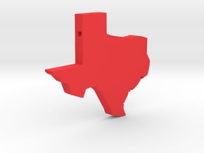 Texas in Red Processed Versatile Plastic