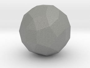 Rhombicosidodecahedron - 1 Inch in Gray PA12