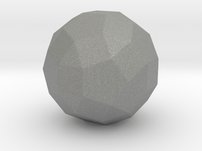 Rhombicosidodecahedron - 1 Inch - Rounded V1 in Gray PA12