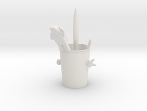 A cool cup in White Natural Versatile Plastic: Medium