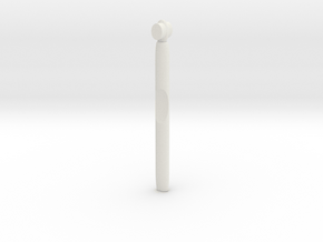 Double Sided Toothbrush in White Natural Versatile Plastic