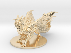 Young Gold Dragon in 14k Gold Plated Brass