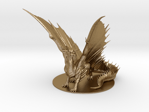Ancient Gold Dragon in Polished Gold Steel