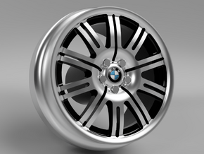 1/64 scale BMW M3 Style 67 wheels - 9mm Dia in Tan Fine Detail Plastic