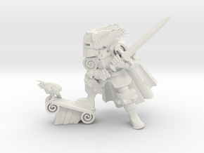 Winged Knight 2 in White Natural Versatile Plastic