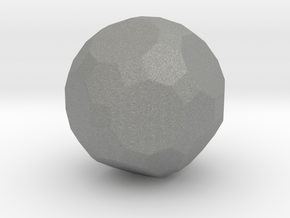 Truncated Icosidodecahedron - 1 Inch - Rounded V1 in Gray PA12