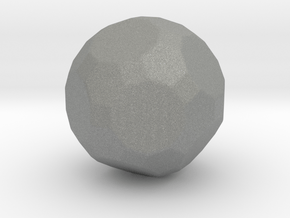 Truncated Icosidodecahedron - 1 Inch - Rounded V2 in Gray PA12