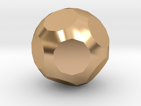 Truncated Icosidodecahedron - 10mm in Polished Bronze