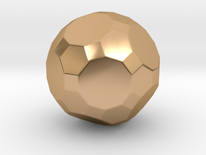 Truncated Icosidodecahedron - 10mm - Rounded V1 in Polished Bronze