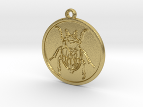 Beetle in Natural Brass