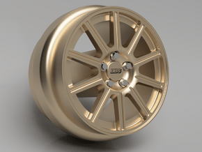 1/64 scale BBS Impreza WRX wheels 8mm Dia - 4 sets in Tan Fine Detail Plastic