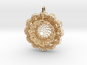 Geo Lotus (2014 version) in 14k Gold Plated Brass