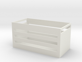 Lightweight storage basket in White Natural Versatile Plastic