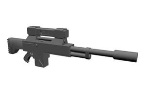 Laser sniper rifles 20 in Tan Fine Detail Plastic