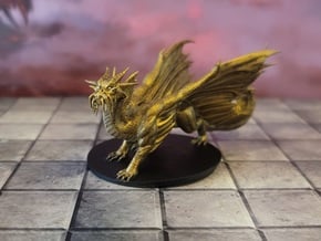 Young Gold Dragon in Yellow Processed Versatile Plastic