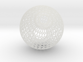 Lampshade (Ikebana-1 Honeycomb Wireframe) in Smooth Fine Detail Plastic