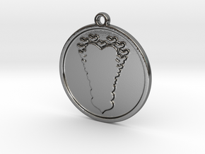 Love Pendant in Polished Silver