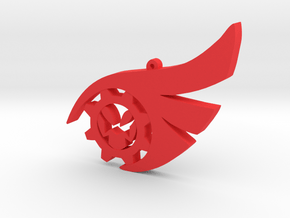 Cloqwork Orange Emblem Pendant in Red Processed Versatile Plastic: Medium