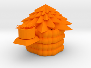 Potted pineapple in Orange Processed Versatile Plastic