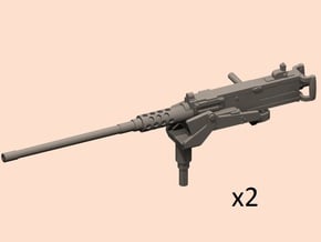 1/35 M2 Browning machinegun no ammo x2 in Tan Fine Detail Plastic: d3