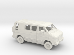 1/43 1980-90 Dodge Custom Van Kit in White Natural Versatile Plastic
