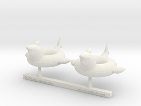 Pool Float 01. 1:64  Scale (S) in White Natural Versatile Plastic