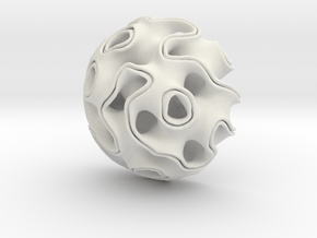 Gyroid_01 in White Natural Versatile Plastic