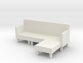 mini sofa in White Natural Versatile Plastic: Extra Small
