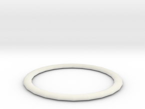 Wristband in White Natural Versatile Plastic: Small