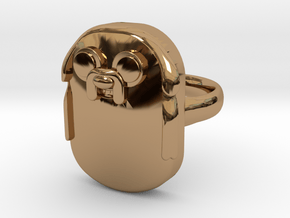 Jake The Dog Ring (Medium) in Polished Brass