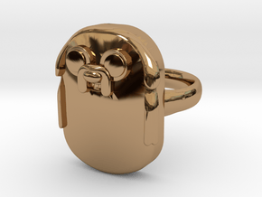 Jake The Dog Ring (Large) in Polished Brass