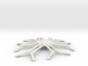 3788 Scale Monster Space Tarantula MGL in White Natural Versatile Plastic