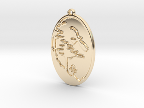 Eagle pendant in 14K Yellow Gold