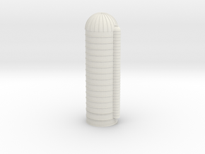 45ft Grain Silo 1/285 in White Natural Versatile Plastic