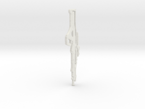 1:12 M-13 Raptor Sniper Rifle - Mass Effect in White Natural Versatile Plastic: 1:12