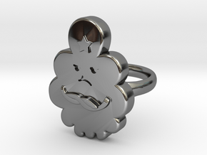 Lumpy Space Princess Ring (Medium)  in Fine Detail Polished Silver