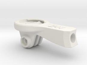 Garmin GoPro Easton ICM Mount - Short in White Premium Versatile Plastic