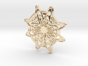 Snowflake pendant in 14k Gold Plated Brass