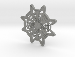 Snowflake pendant in Gray PA12