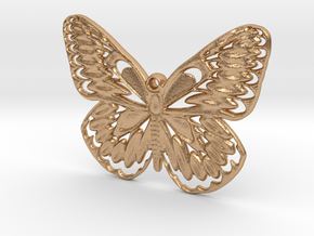 Butterfly pendant in Natural Bronze