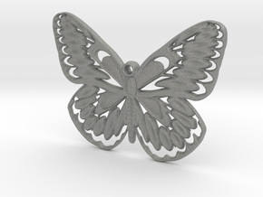 Butterfly pendant in Gray PA12