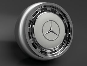 1/64 Scale Mercedes 280 SE hubcap 9mm Dia - 4 sets in Tan Fine Detail Plastic