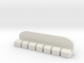 Cable holder in White Natural Versatile Plastic